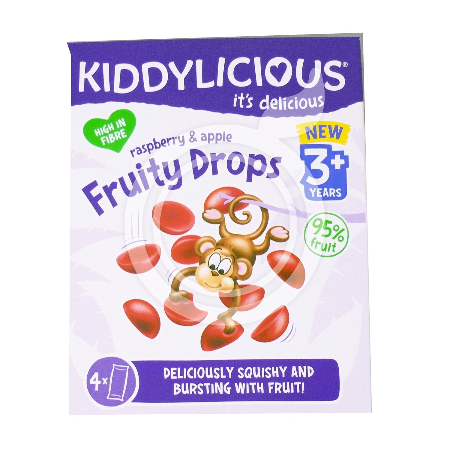 Kiddylicious Raspberry and Apple Fruity Drops