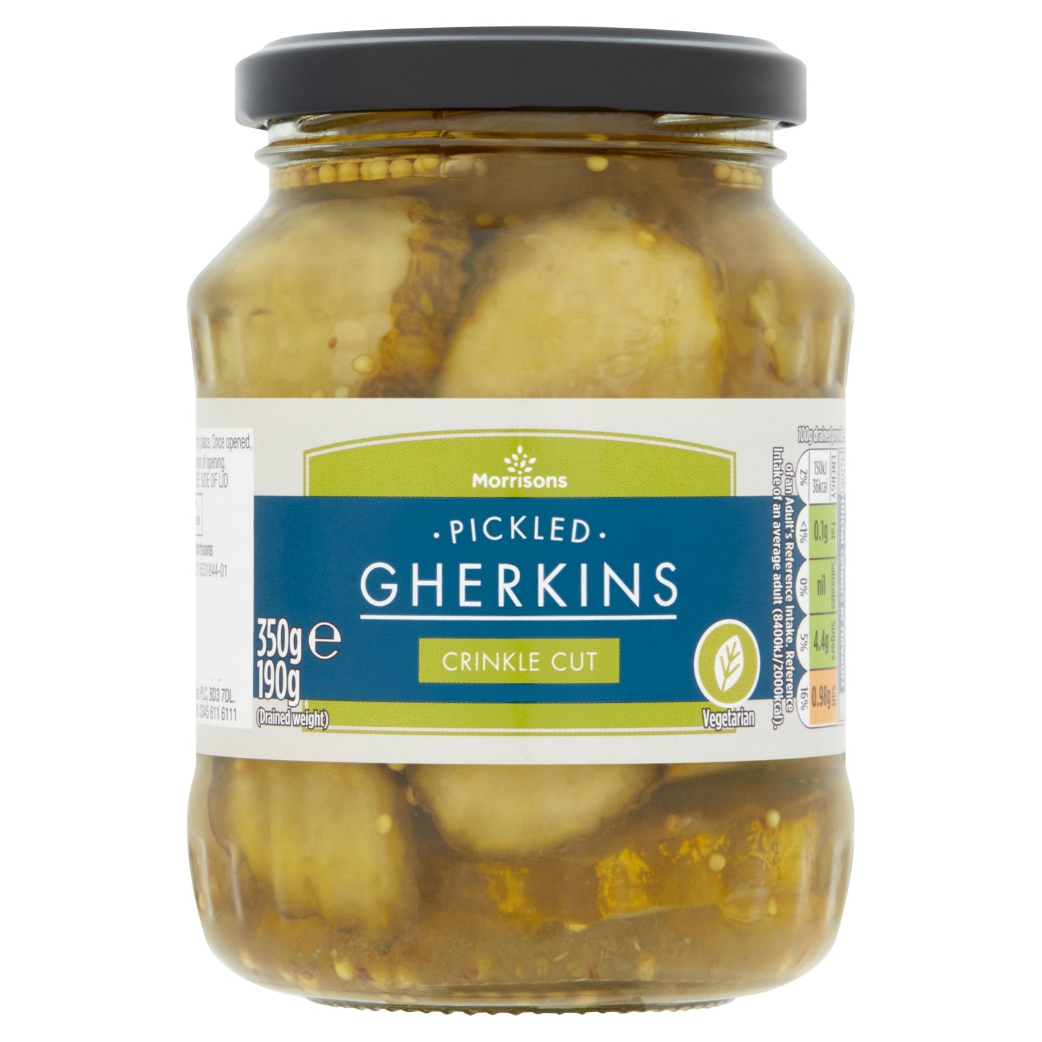 M Crinkle Cut Gherkins 350g