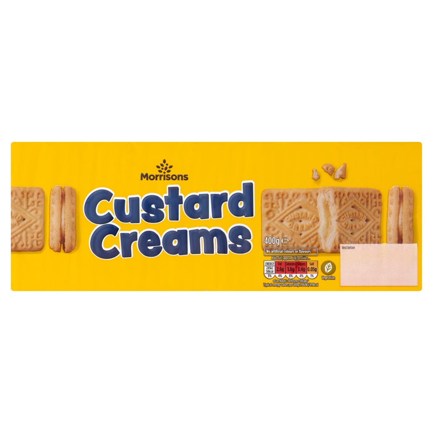 Morrisoins Custard Creams 400g