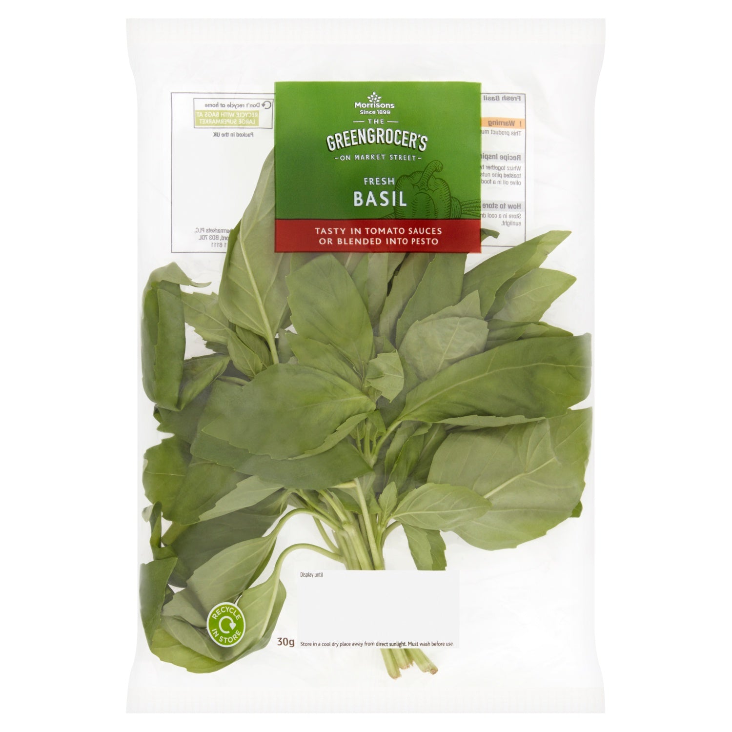 M Fresh Basil 30g