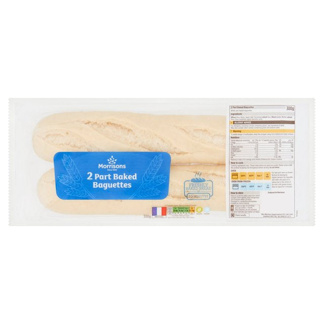 Morrisons 2 Part Bake Baguettes