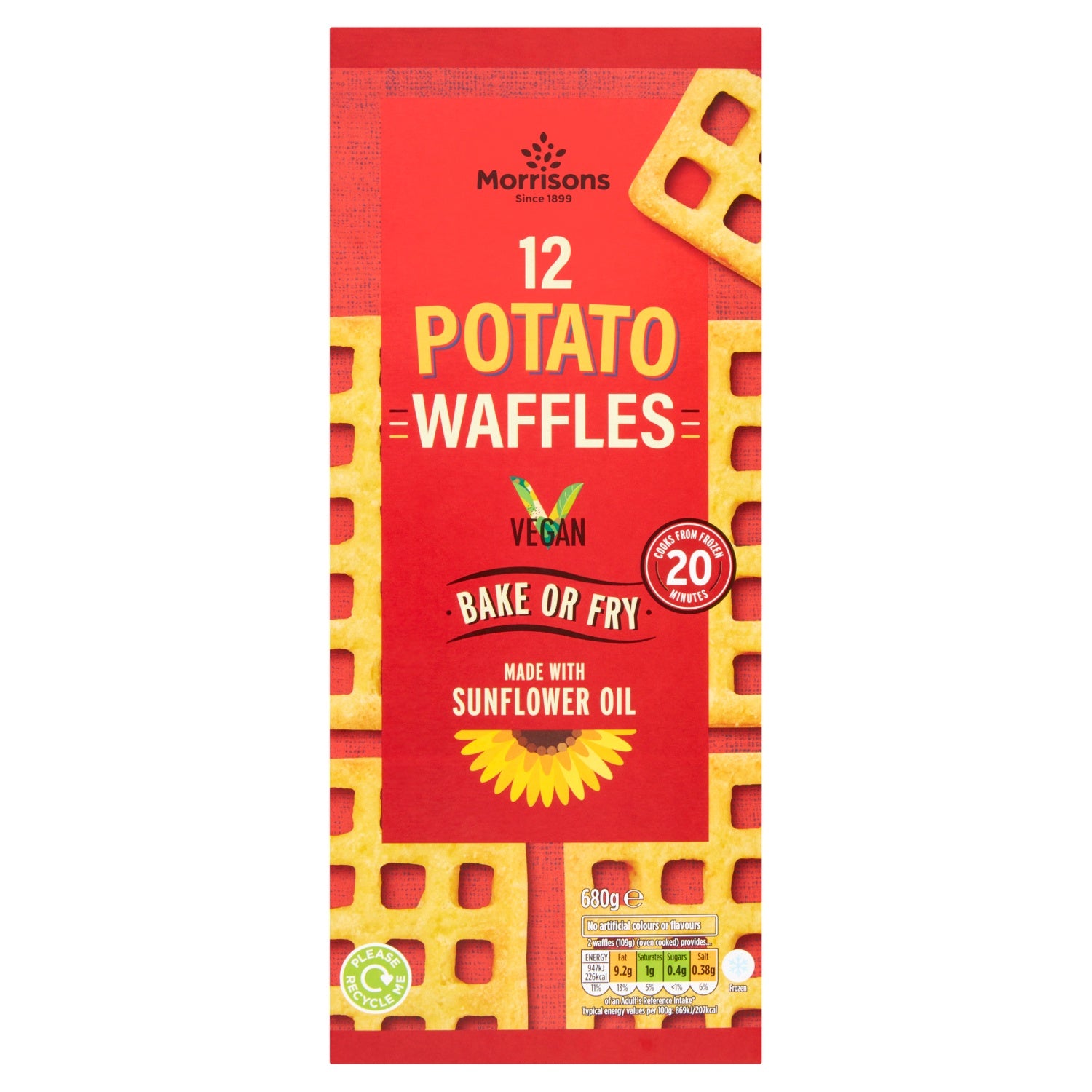 Morrisons Potato Waffles 680g