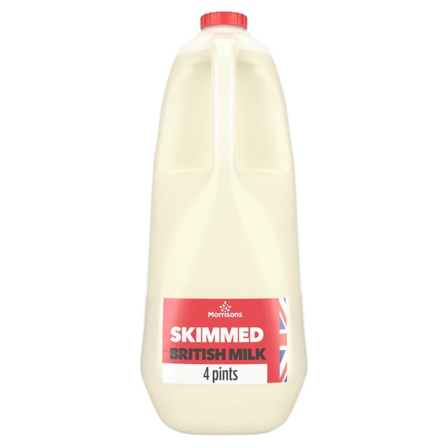 Morrisons British Skimmed Milk 4pt