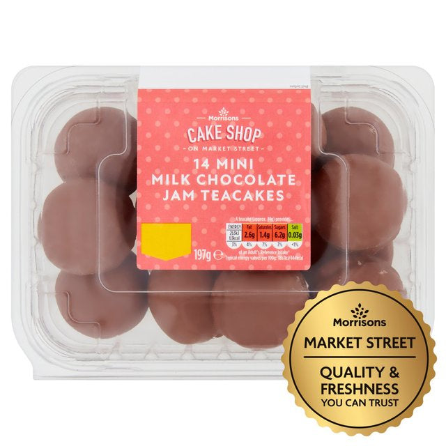 Morrisons Market St 14 Mini Milk Chocolate Teacakes