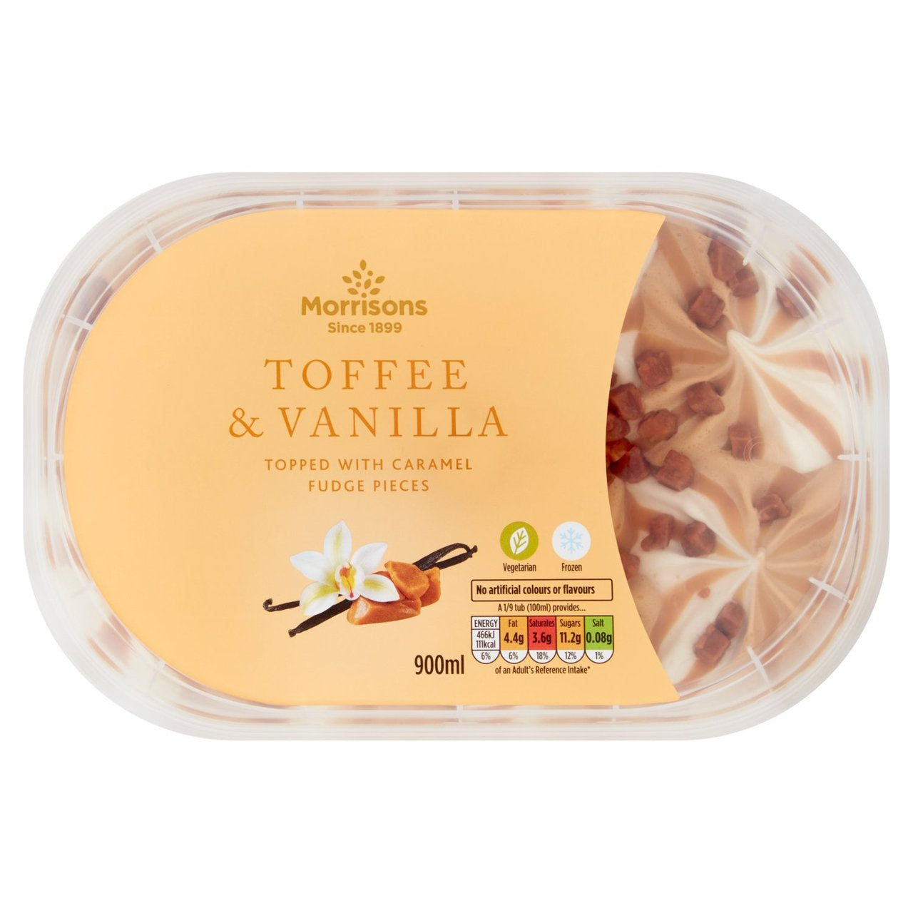 M Toffee and Vanilla Ice Cream 900ml