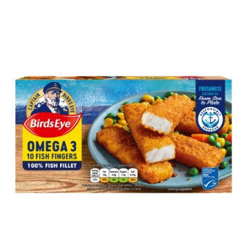 Birds Eye 10 Fish Fingers Omega3 280g