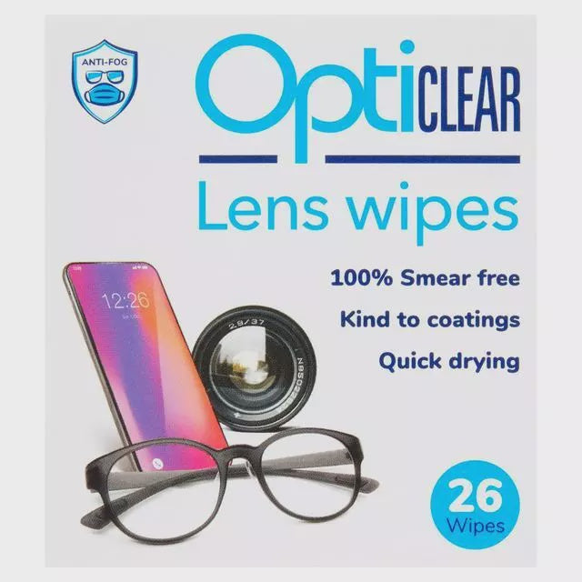 Opticlear Lens Wipes 26pk