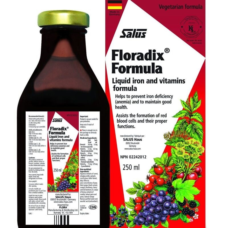 Floradix Liquid Iron And Vitamin Formula 250ml