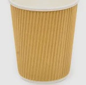 Kraft Ripple Hot Cup 8oz 25Pk