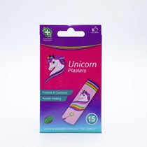 A&E Unicorn Plasters 15pk