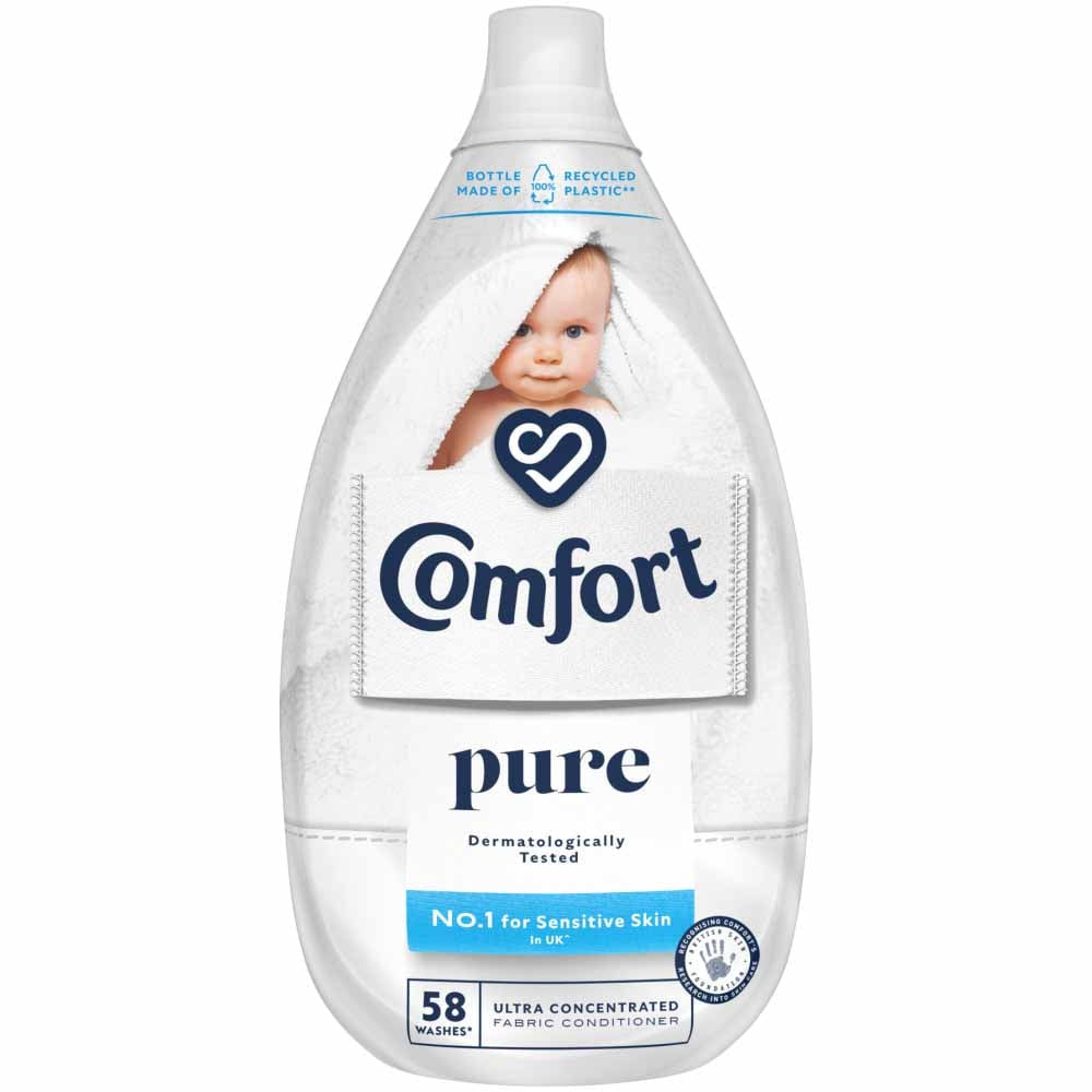 Comfort Pure Ultra Concentrated Fabric Conditioner 58 Washes 870ml