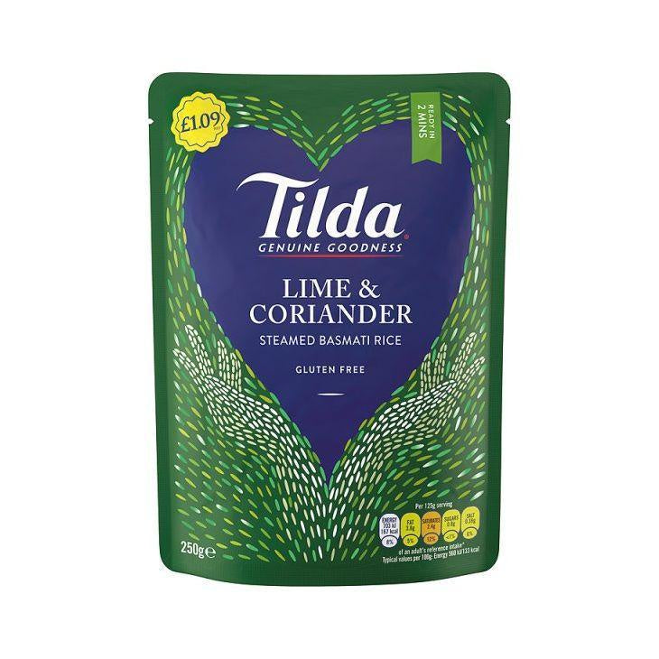 Tilda Steamed Lime Coriander Basmati Rice 250g