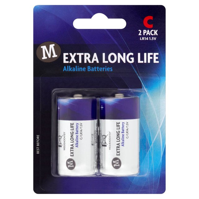 M Alkaline Battery C 2pk