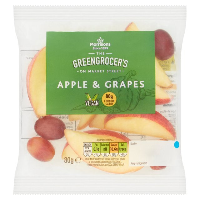 Morrisons Snack Apple & Grape Bag 80g