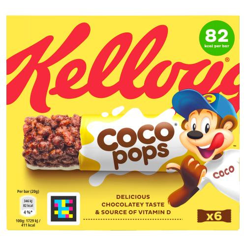 Kelloggs Coco Pops Snack Bar 6 x 20g