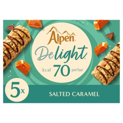 Alpen Delight Cereal Bars Salted Caramel 5 x 19g