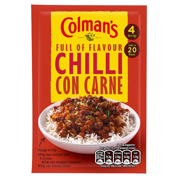 Colman Chili Con Carne Casserole 50g
