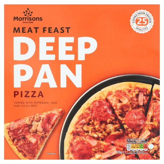 Morrisons Deep Pan Meat Feast 378g