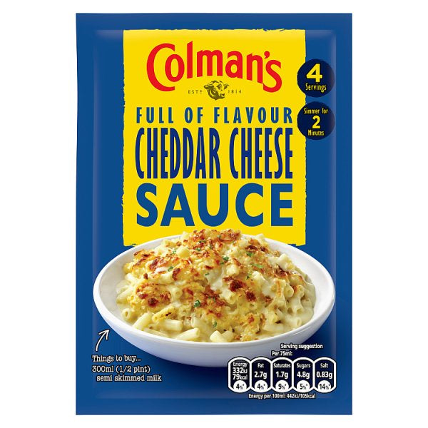 Colmans Cheddar Cheese Sauce 40g