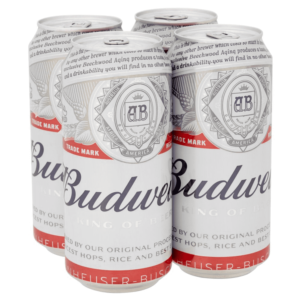 Budweiser Beer 4 x 440ml 4.5%