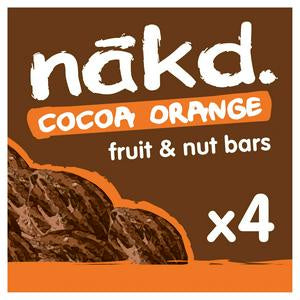 Naked Cocoa Orange GF Bar 4pk