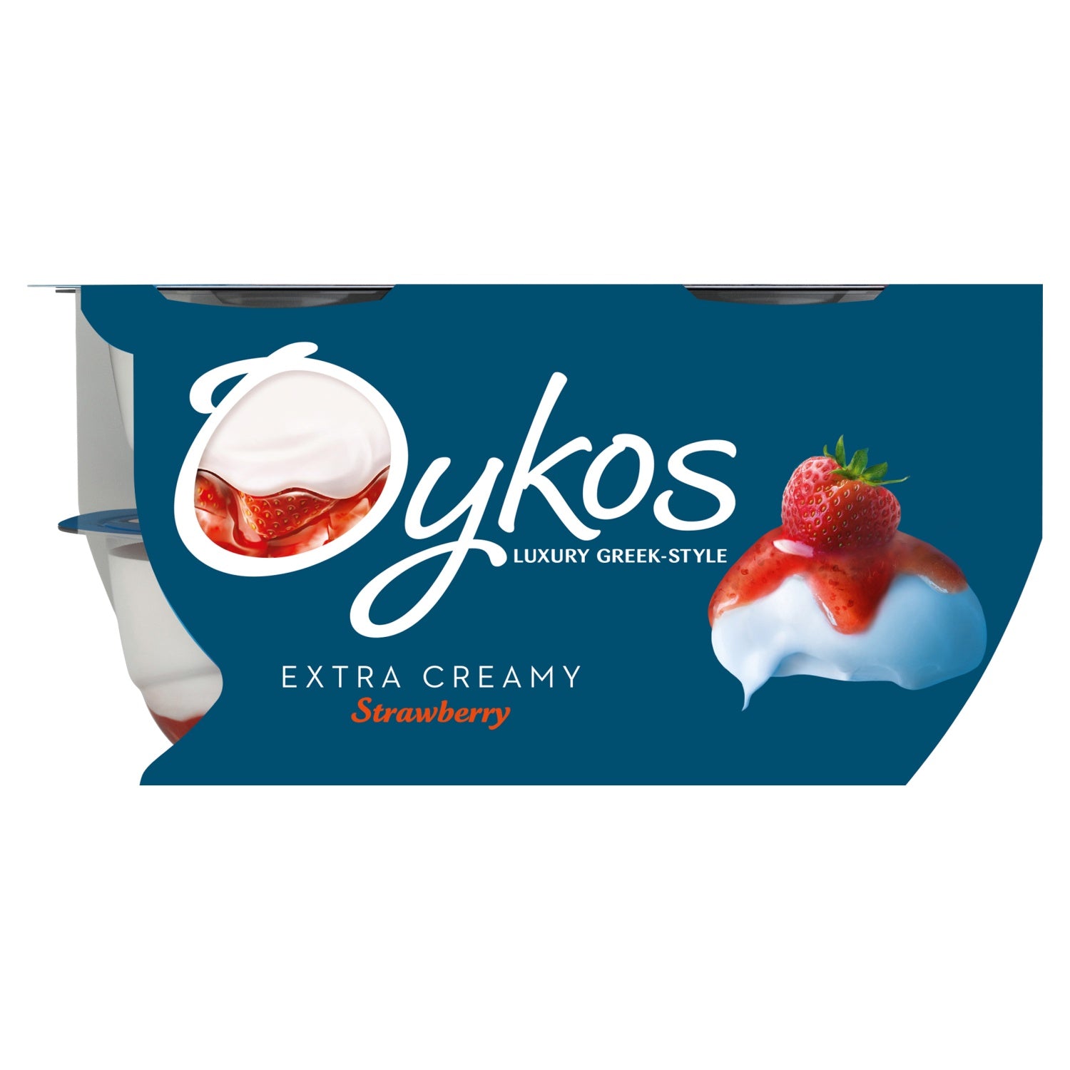 Oykos Strawberry Greek Style Yogurt 4 x 110g