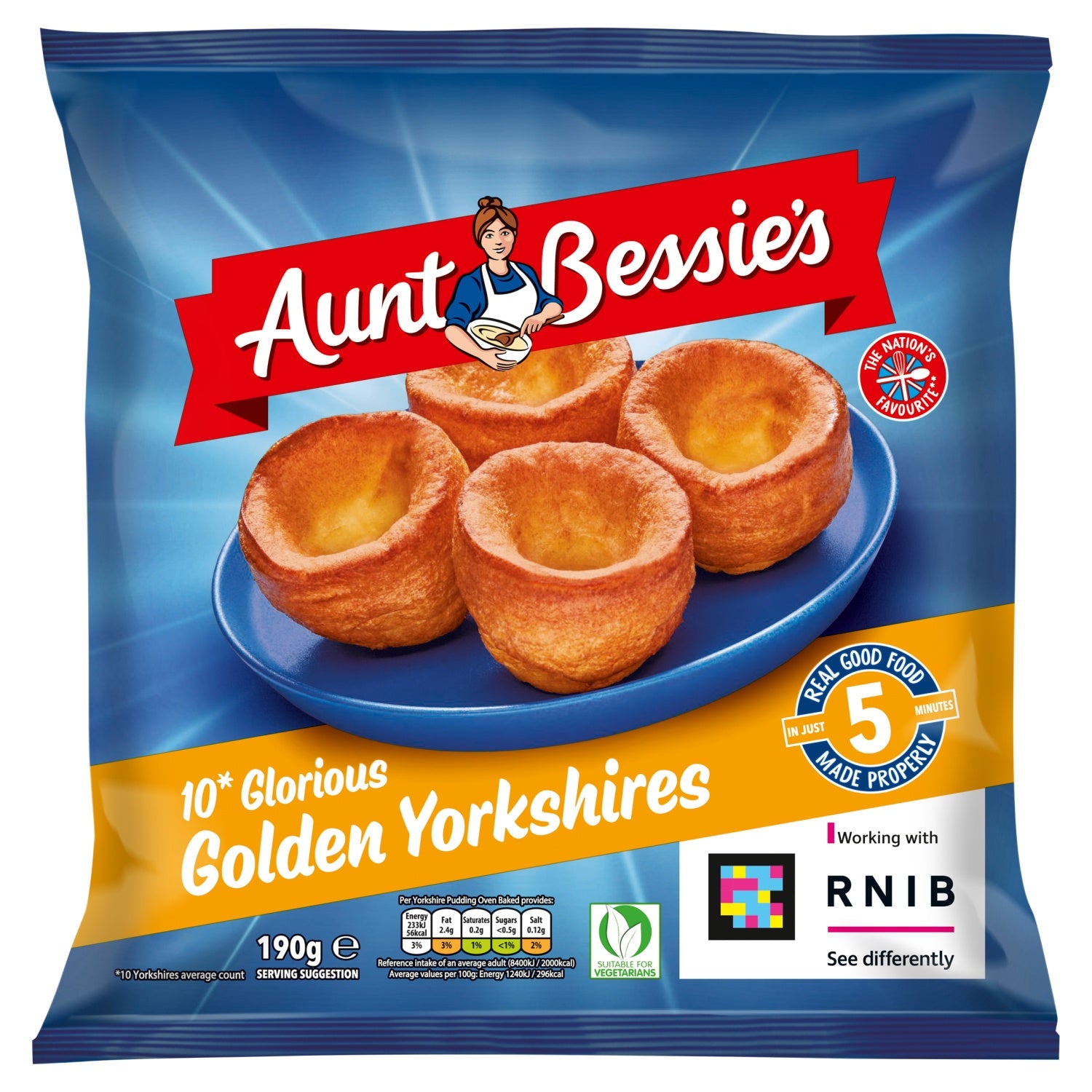 Aunt Bessies 10 Baked Yorkshire Puddings 190g