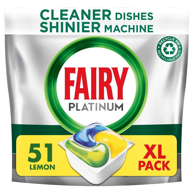 Fairy platinum Dishwasher Tablets Lemon 51pk