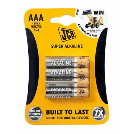 JCB LR03/AAA Alkaline Batteries