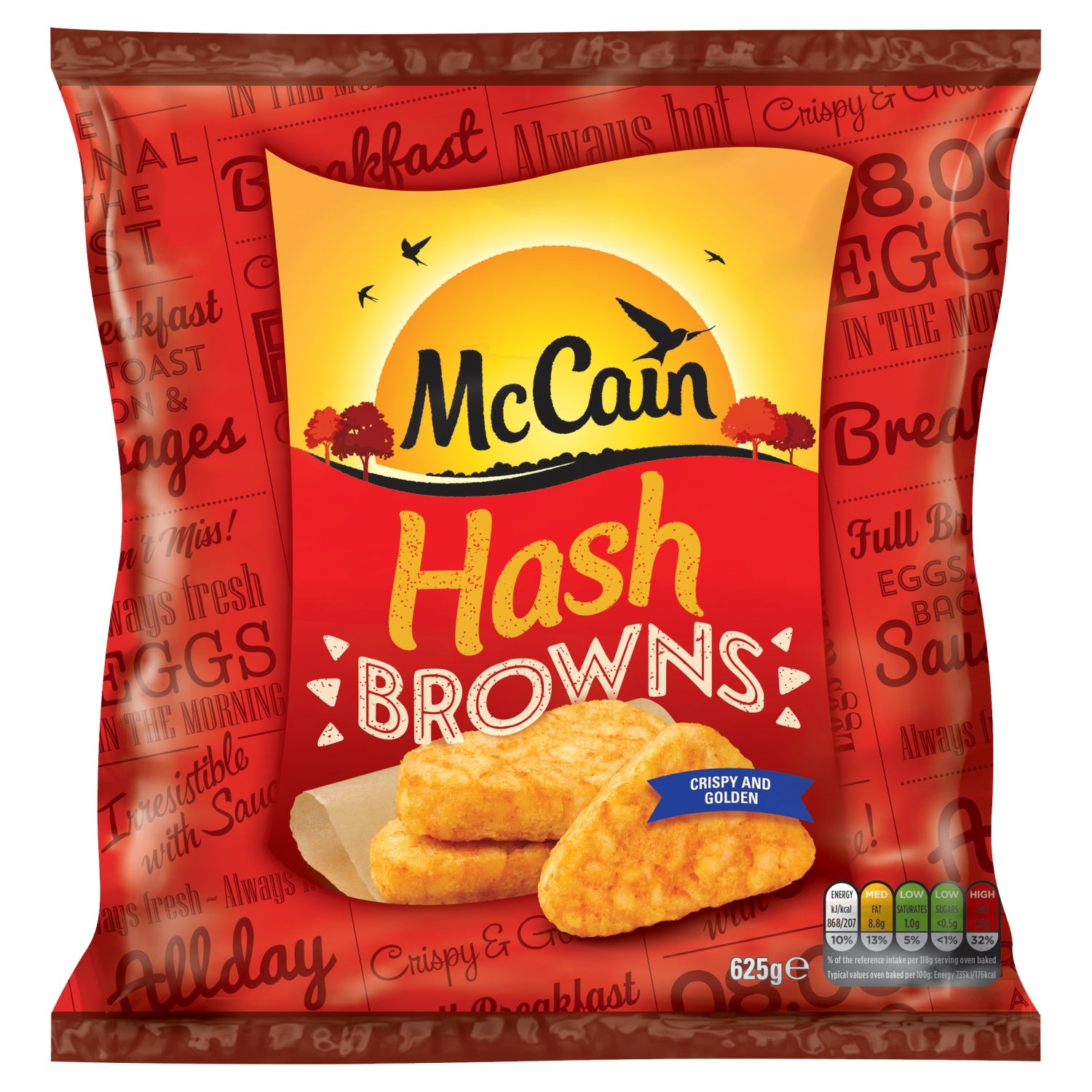 McCain Hash Browns 625g