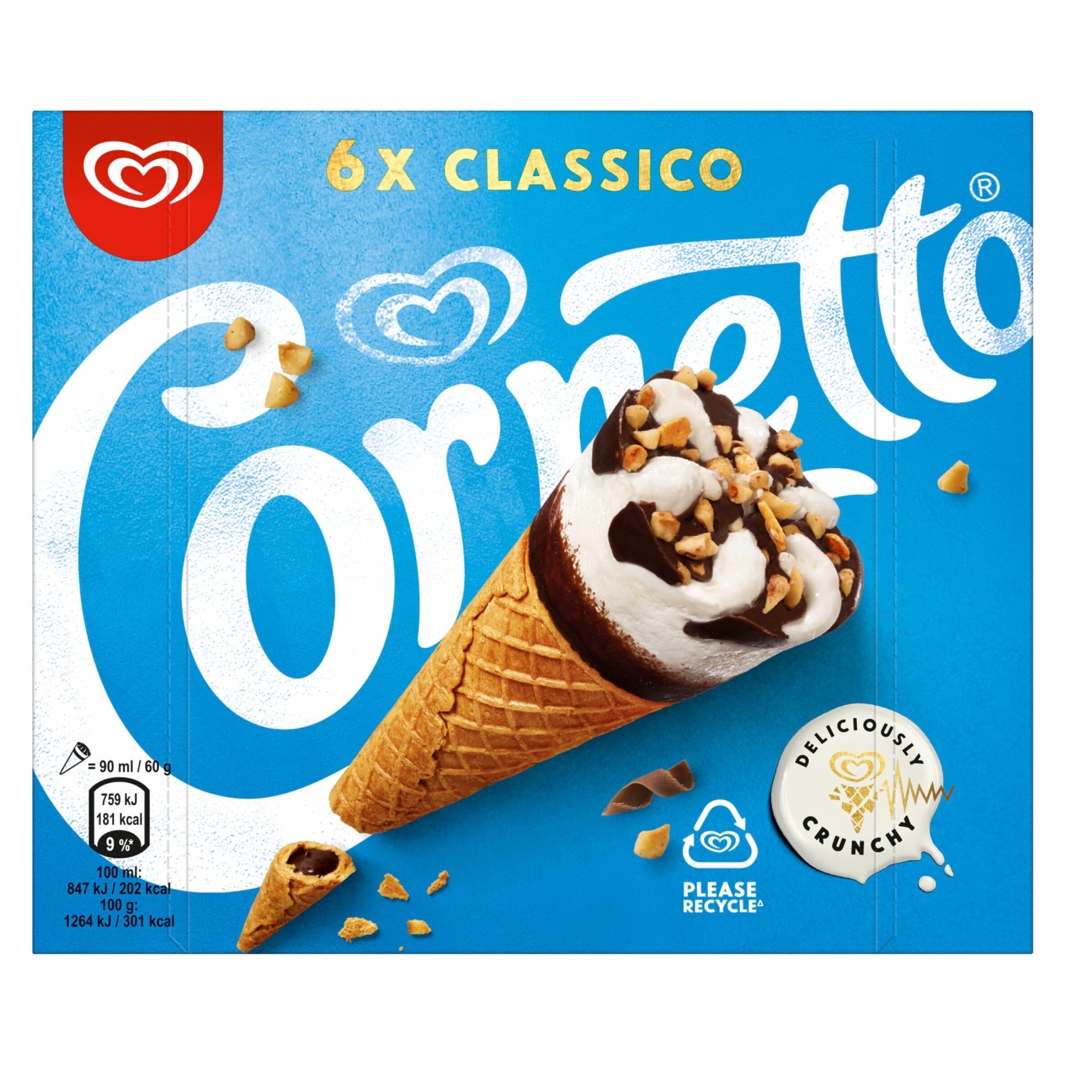 WallS Cornetto 6 Classico 540ml